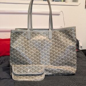 Designer Gray Patterned Tote Bag